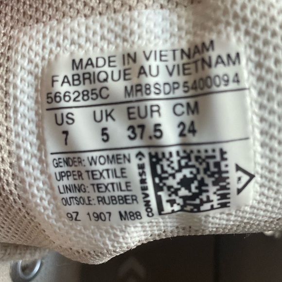 Converse Chuck Taylor All Star Lugged Desert Sand Platform Hi Top Sneakers Sz 7 - Picture 10 of 15